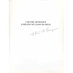 L’œuvre artistique d’Hélène de Laage de Meux sculptures et dessins, par Georges Muguet, Librairie Gründ