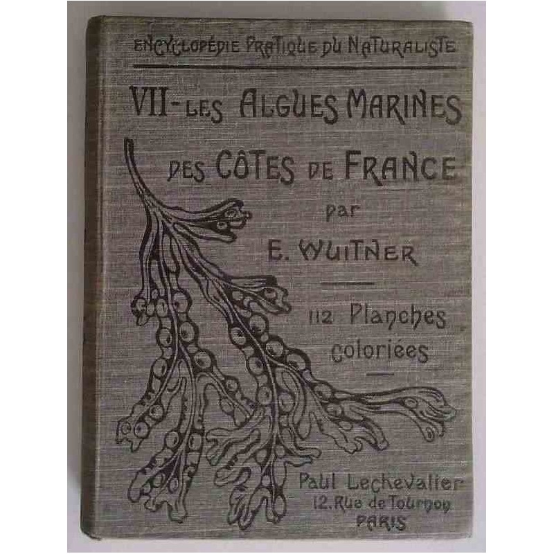 Les Algues marines des côtes de France, par Émile  Wuitner, Paul Lechevalier éditeur
