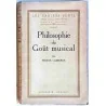 Philosophie du goût musical, par Pierre Lasserre, Librairie Grasset