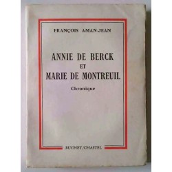 Annie de Berck et Marie de Montreuil, par François Aman-Jean, Buchet /Chastel