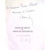 dédicace de : Annie de Berck et Marie de Montreuil, par François Aman-Jean, Buchet /Chastel