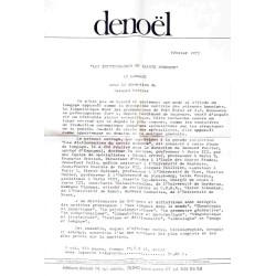 note éditeur : Le Langage, sous la direction de Bernard Pottier, La bibliothèque du CEPL