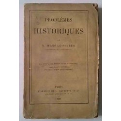 Problèmes historiques, par Jules Loiseleur, Librairie Hachette