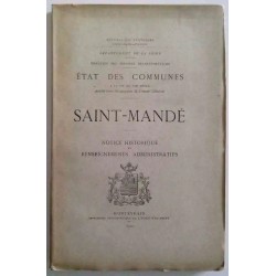 Saint-Mandé Notice historique et renseignements administratifs, Montévrain, 1904 l’histoire, la topographie et l’administration