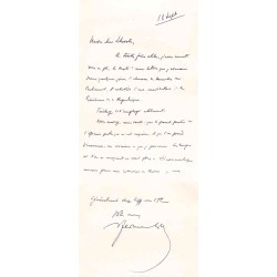 autographe : La Chaise Curule, numéro 1, par Ferdinand Lop
