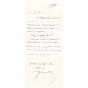 autographe : La Chaise Curule, numéro 1, par Ferdinand Lop