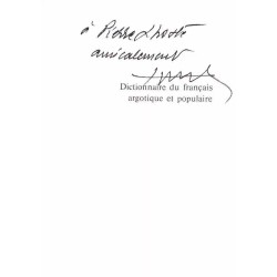 Dédicace : Dictionnaire du français argotique et populaire, par François Caradec, Librairie Larousse