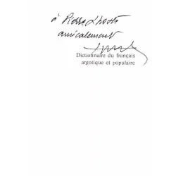 Dédicace : Dictionnaire du français argotique et populaire, par François Caradec, Librairie Larousse