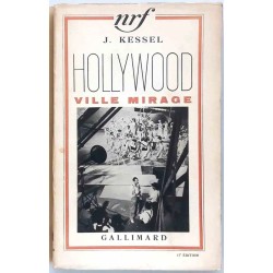 Couverture du livre "Hollywood, ville mirage" de Joseph Kessel, édition originale Gallimard 1937