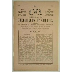 L’Intermédiaire des chercheurs et curieux, numéro 207