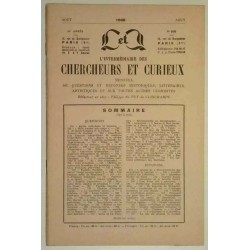 L’Intermédiaire des chercheurs et curieux, numéro 209
