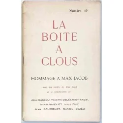 La Boîte à clous N°10  Hommage à Max Jacob. Revue littéraire bordelaise, 1951. En frontispice : autoportrait de Max Jacob