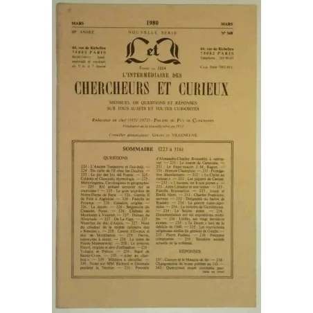 L’Intermédiaire des chercheurs et curieux, numéro 348
