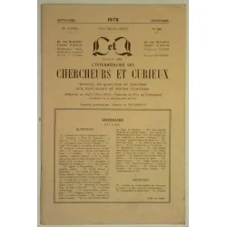 L’Intermédiaire des chercheurs et curieux, numéro 330 Septembre 1978