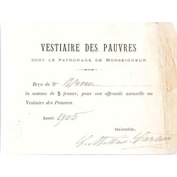 "Vestiaire des pauvres".