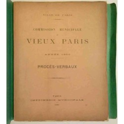 Commission municipale du vieux Paris, Imprimerie municipale procès-verbaux de l’année 1900,
