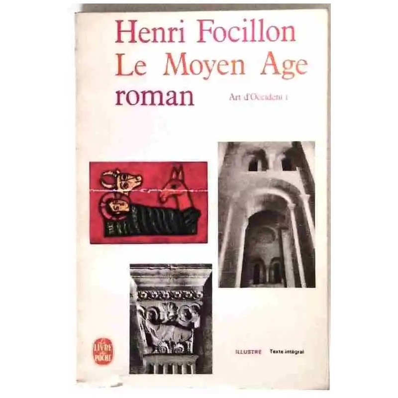 Couverture du livre Art d’Occident de Henri Focillon, étude illustrée sur l’art roman au Moyen Âge.