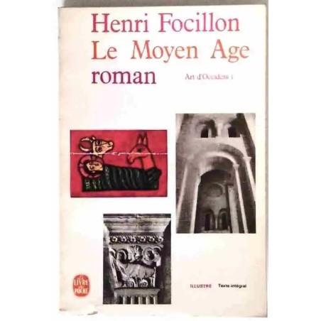 Couverture du livre Art d’Occident de Henri Focillon, étude illustrée sur l’art roman au Moyen Âge.