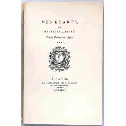 Couverture illustrée du tome 3 de Mes écarts ou ma tête en liberté (1943), Prince de Ligne, édition Haumont