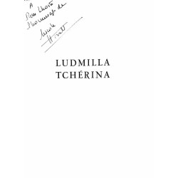 Dédicace  du livre Ludmilla Tcherina (1958), Nicole Hirsch, Del Duca, biographie illustrée.