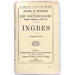 Portrait de Jean-Auguste-Dominique Ingres en frontispice du livre d’Eugène de Mirecourt, édition 1869.