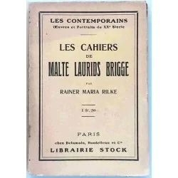 Couverture du livre « Les Cahiers de Malte Laurids Brigge » de Rilke, édition Stock 1923, collection Les contemporains.