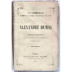 Portrait d’Alexandre Dumas en frontispice, édition 1856 par Eugène de Mirecourt, Havard éditeur.