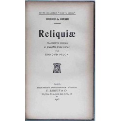 Reliquiae, par Eugénie de Guérin, Bibliothèque internationale d’édition E. Sansot   1905