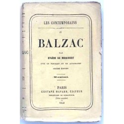 Balzac, par Eugène de Mirecourt, Havard éditeur   1858