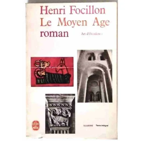 Couverture du livre Art d’Occident de Henri Focillon, étude illustrée sur l’art roman au Moyen Âge. 1965