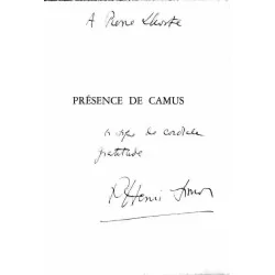 Présence de Camus, par Pierre-Henri Simon, dédicace 1961