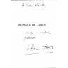 Présence de Camus, par Pierre-Henri Simon, dédicace 1961