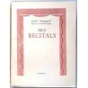Mes récitals, par Mary Marquet, Stock. 1946