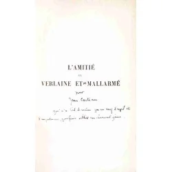 Dédicace page de titre : Henri Mondor, L’Amitié de Verlaine et Mallarmé, 1940