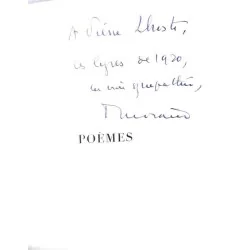 Dédicace page de titre Paul Morand, Poèmes 1914-1924, Éditions Richard  1926