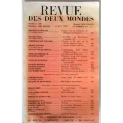 Revue des deux Mondes (Août 1987, N°8), Au bureau de la Revue des Deux Mondes. 1987