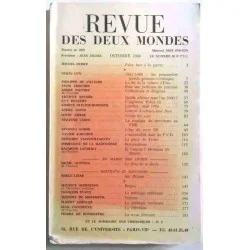 Revue des deux mondes, octobre 1986