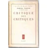 Critique des critiques, par Marcel Pagnol, Éditions Nagel 1949