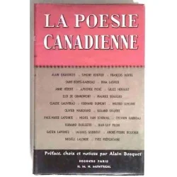 La Poésie canadienne, par Alain Bosquet, Seghers. 1962