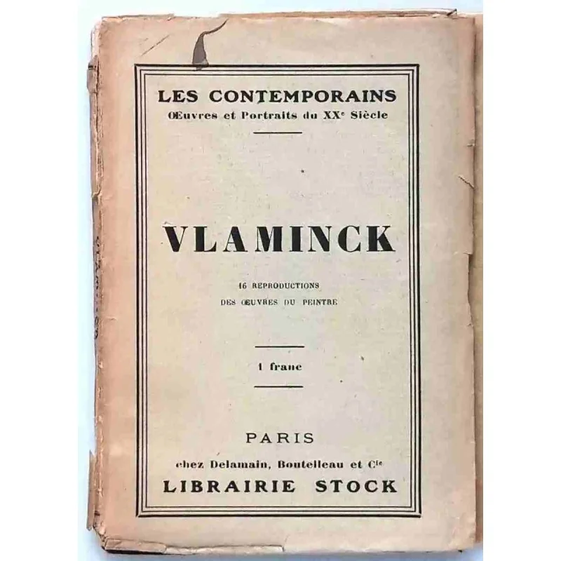 Vlaminck, Les contemporains, Librairie Stock 1923