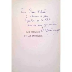 Dédicace : Les Œuvres et les lumières, par André et Jean Brincourt, La Table Ronde 1955