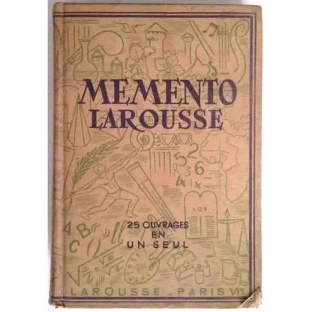 Mémento Larousse encyclopédique et illustré, Librairie Larousse. 1949