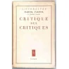 Critique des critiques, par Marcel Pagnol, Éditions Nagel 1949