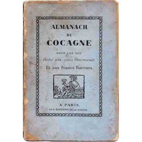 Almanach de Cocagne pour l’an 1920, Bertrand Guégan, la Sirène Paris 1919