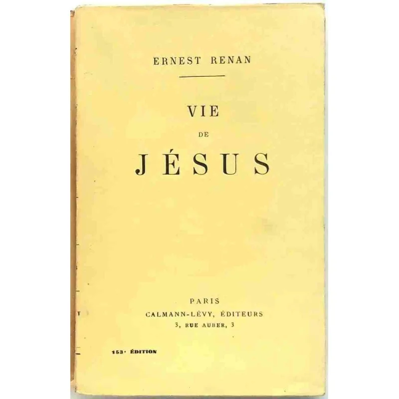 Vie de Jésus, par Ernest Renan, Calmann-Lévy 1941 ?