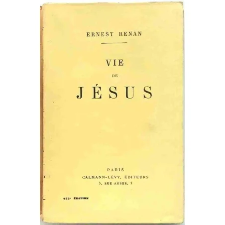 Vie de Jésus, par Ernest Renan, Calmann-Lévy 1941 ?