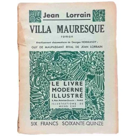 Villa mauresque, par Jean Lorrain, Éditions du livre moderne 1942
