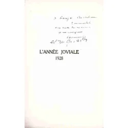 dédicace : L’Année joviale 1928, par Curnonsky et Bienstock, Albin Michel éditeur 1929