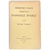 Dernières pages inédites d’Anatole France, par Michel Corday, Calmann Lévy éditeurs 1925