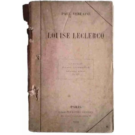 Louise Leclercq, par Paul Verlaine, Léon Vanier libraire-éditeur 1886